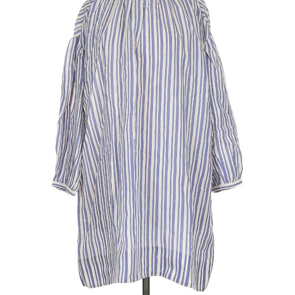 Doen Marine Dress Blue Villandry Striped Silk Dress NWT Size XS - Picture 5 of 11